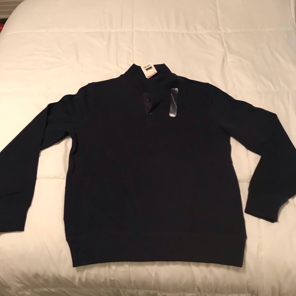 Med. Gap Henley Mock Turtleneck Pullover